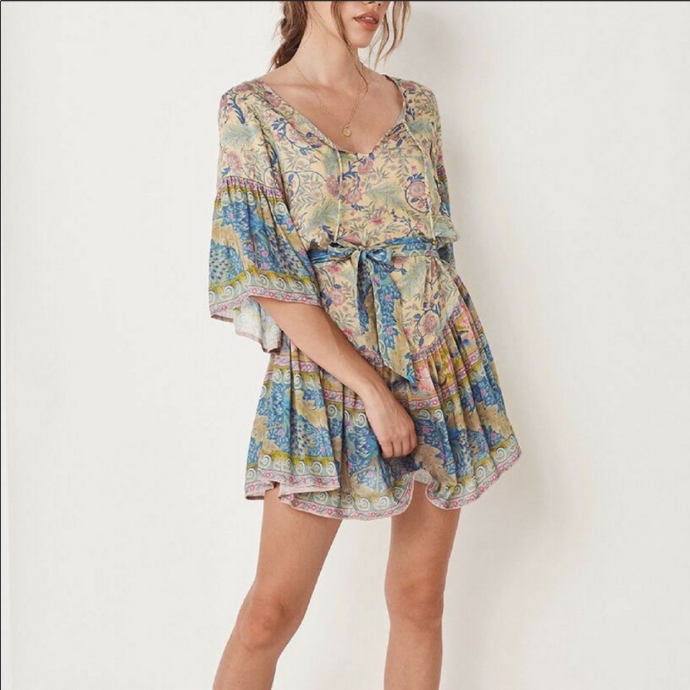 Spell and the Gypsy Oasis Mini Dress. No Tie.